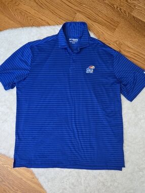 Columbia KU Jayhawks Polo, Mens Extra Large